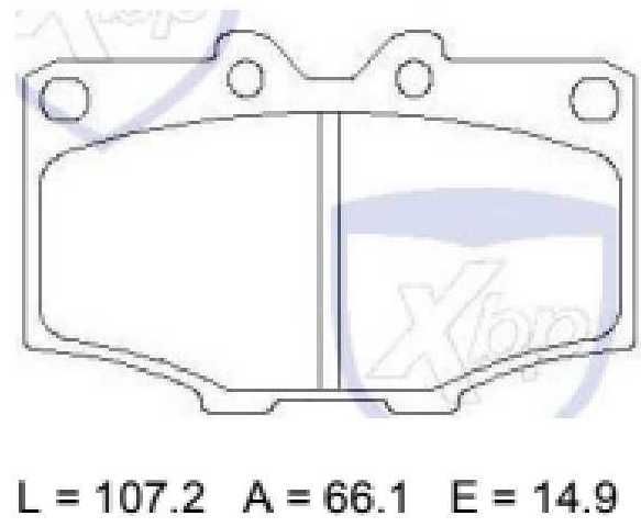 PAST FRENO RAYBESTOS D LAND CRUISER 76-90