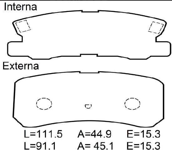 PAST. FRENO BRAMAX MITSUBISHI MONTERO D868 