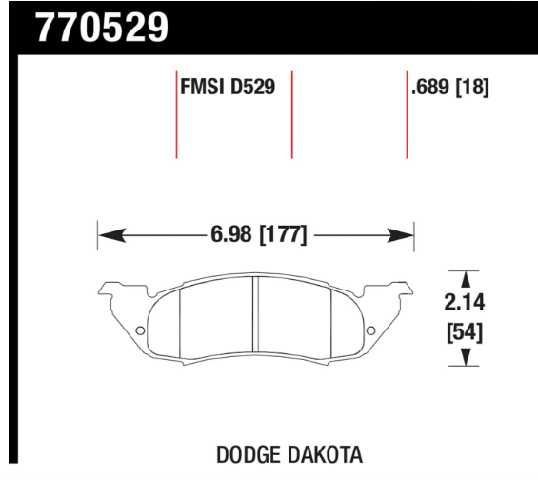PAST. FRENO RAYBESTOS DAKOTA 97