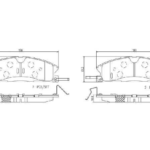 PAST. FRENO BREMBO (D) EXPLORER (13-17) (AWD MEXICO) D1611 8824, D1611 8881