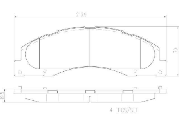 PAST. FRENO BREMBO (D) E150 (08-14) E250 (08-14) E350 (08-17) RAM 350 D1328 8440