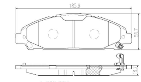 PAST. FRENO BREMBO (D) MUSTANG (15-20) D1791 9020