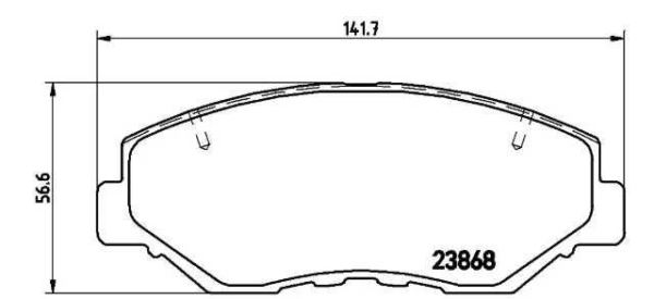 PAST. FRENO BREMBO (D) CRV (02-06) CRZ (16) CIVIC (12-17) ACCORD (11- D914 7795, D943 7844, D958 7795