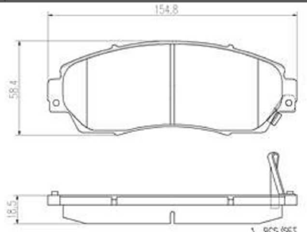 PAST. FRENO BREMBO (D) CRV (07-12) HAVAL H6 (-18) CHANGAN CS 75 ODYSS D1089