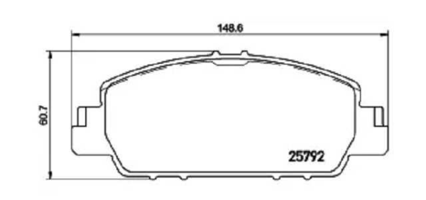 PAST. FRENO BREMBO (D) ACCORD (13-17) HRV (16-19) D1654 8883 D1654 8883
