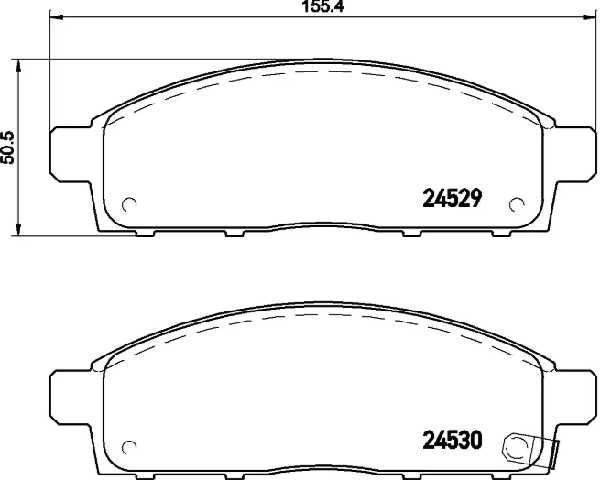 PAST. FRENO BREMBO (D) L200 SPORTERO NATIVA FULLBACK D1519 8728