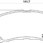 PAST. FRENO BREMBO (D) QASHQAI XTRAIL T31 D1338 8449, D1374 8449
