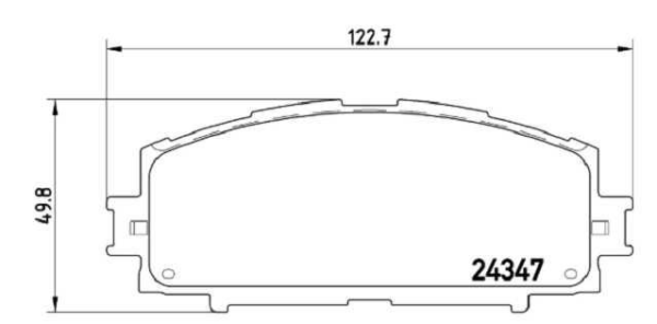 PAST. FRENO BREMBO (D) YARIS NITRO (07-16) VOLEEX C30 PRIUS (10-17) D1184 8301