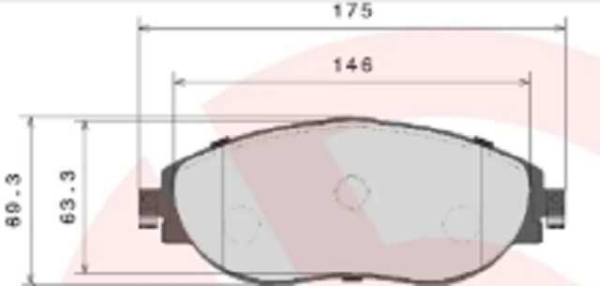 PAST. FRENO BREMBO (D) TIGUAN (16-) MEXICO KODIAQ D1633 8849