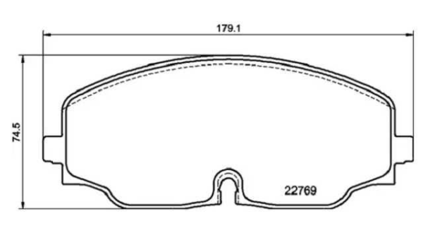 PAST. FRENO BREMBO (D) ATLAS 3.6 (19-) 8020584115565