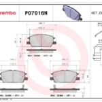 PAST. FRENO BREMBO (D) EQUINOX (18-20)