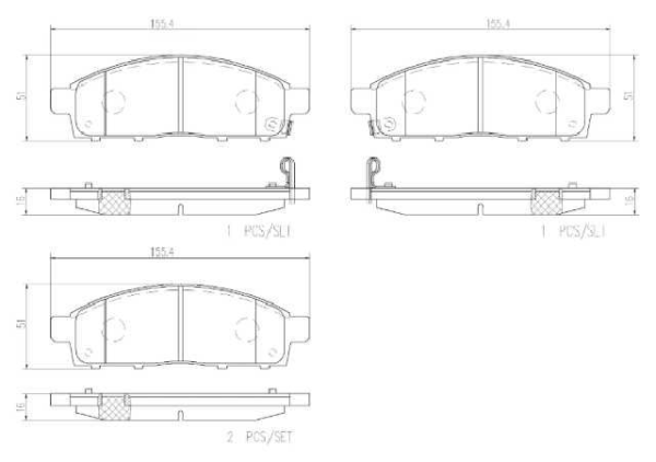 PAST. FRENO BREMBO (D) L200 SPORTERO NATIVA FULLBACK