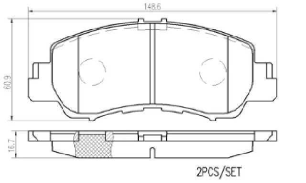 PAST. FRENO BREMBO (D) ECLIPSE CROSS D2178 9423