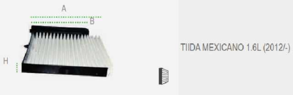 FILTRO AIRE TIIDA MEXICANO