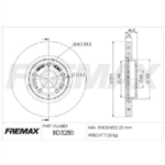 DISCO DE FRENO DELANTERO MAZDA CX30 