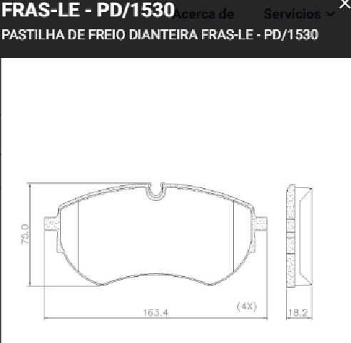 PAST FRENO FRASLE (D) AMAROK 3.0 V6 (24-25)