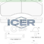 PAST. FRENO ICER MERCEDES BENZ AXXOR D1203