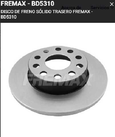 DISCOS FRENO FREMAX (P) BORA JETTA 260MM - Image 2
