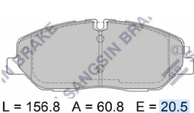 PAST. FRENO XTENDER (D) HYUNDAI H350
