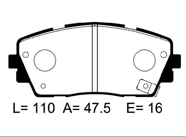 PAST FRENO KORECAR (D) PICANTO R SP 1405 D2326