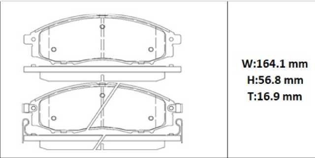 PAST. FRENO LS DONGFENG CAMIOENTA NISSAN FRONTIER XTERRA