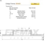 DISCO DE FRENO (POSTERIOR)(SOLIDO)(5HUECOS)(302mm) ASX OUTLANDER LANCER 