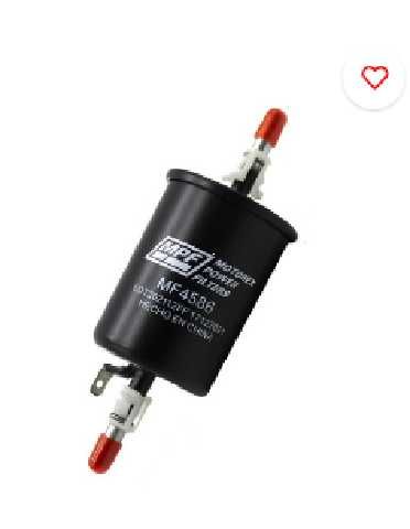 FILTRO DE COMBUSTIBLE LINEAL ENTRADA Y SALIDA DE 8MM (CONECTOR) MOTOREX CHEVROLET AVEO SPARK CHERY ARRIZO 3 1.5 TIGGO 3 1.6 PRACTIVAN 1.2 JETOUR X70 1