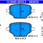 PASTILLA (POSTERIOR) BERLINGO (18-23) PARTNER (18- RIFTER